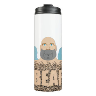 Garrafa Térmica Cartoon de ursinho peludo de SlipperyJoe