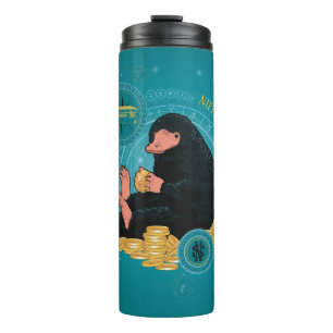 Garrafa Térmica Cartoon NIFFLER™ com moedas Douradas