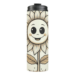 Garrafa Térmica Cartoon Sunflower Thermal Tumbler