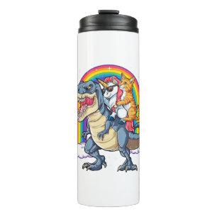 Garrafa Térmica Cat Unicorn Dinossaur T rex Kitten amante