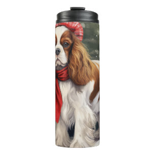 Garrafa Térmica Cavalier King Charles Spaniel Cachorro Natal