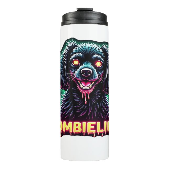 Garrafa Térmica Cavalier King Charles Spaniel CKCS Zombie Hall (Frente)