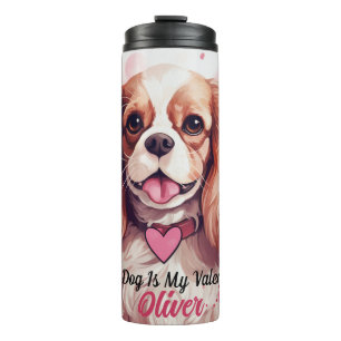 Garrafa Térmica Cavalier King Charles Spaniel Dog É Meu Namorados
