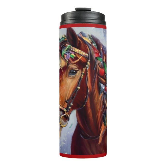 Garrafa Térmica Cavalo de Natal 2 (Frente)