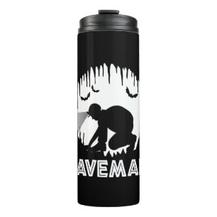 Garrafa Térmica Caveman - Espeleologia Engraçado