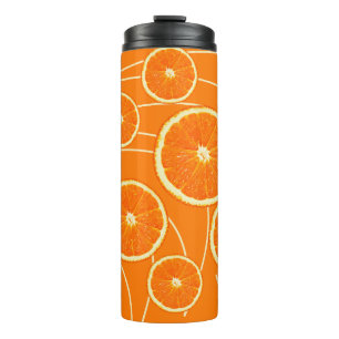 Garrafa Térmica Celebração de fatias de laranja