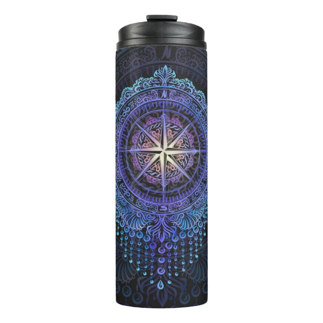 Garrafa Térmica Celestial Compass Mandala (Frente)