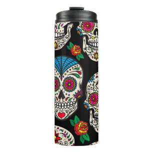 Garrafa Térmica Células e Rosas mexicanos: Design de Vintage