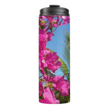 Cena da Natureza Tropical de Bougainvillea e Palm 