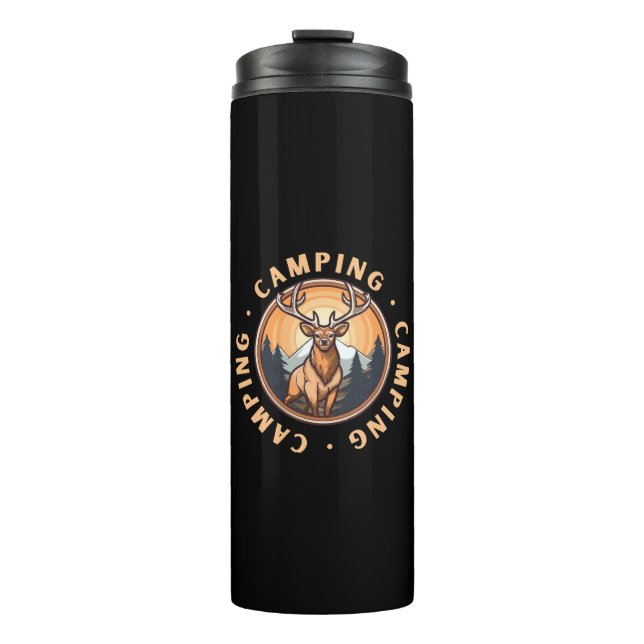 Garrafa Térmica Cervo - Vida Selvagem - Acampamento (Frente)