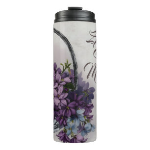 Garrafa Térmica Cesta de Flores Vintage – Mãe em Flor no Dia das M