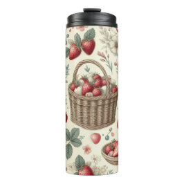 Garrafa Térmica Cesta de Frutas Gingham Diversão