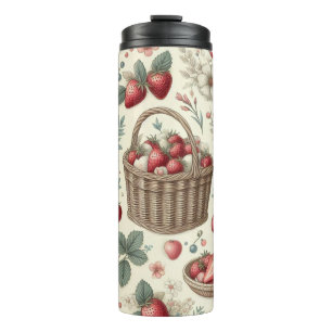 Garrafa Térmica Cesta de Frutas Gingham Diversão
