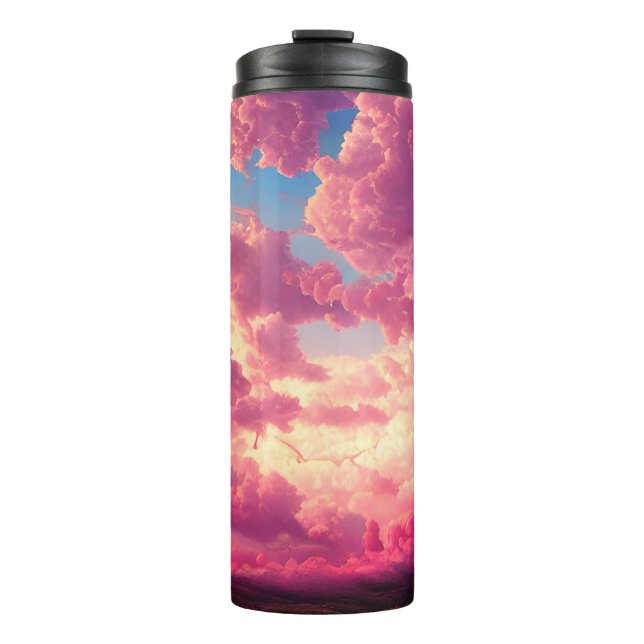 Garrafa Térmica Céu Rosa Celestial (Frente)