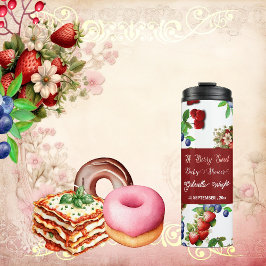 Garrafa Térmica Chá de fraldas de Morango Vermelho | Blue Berry Sw