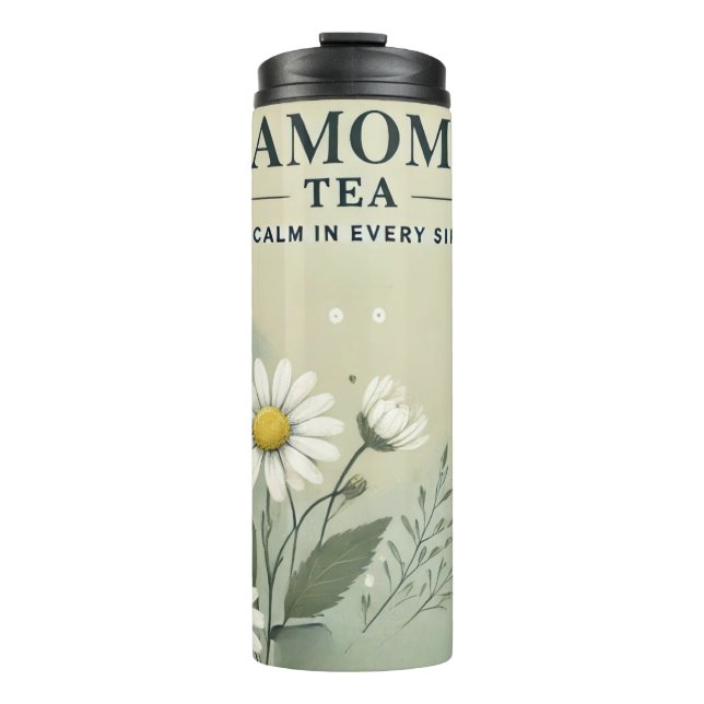 Garrafa Térmica Chamomile Tea Design AI (Frente)
