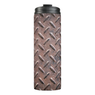 Garrafa Térmica Chapas de aço antigas, não escorregadias. abstrato