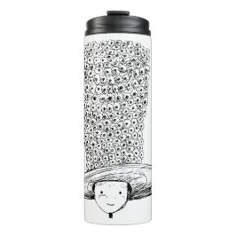 Garrafa Térmica Chapéu de Flor
