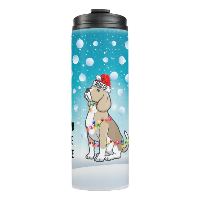 Garrafa Térmica Chapéu de Papai Noel Personalizado para Cabeça de  (Frente)