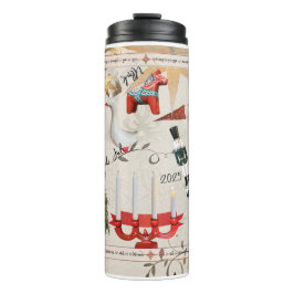 Garrafa Térmica Charming Scandinavian Folk Christmas