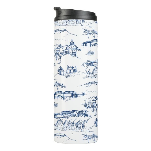 Garrafa Térmica Chattanooga Toile Blue (Rotação à direita)