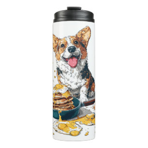 Garrafa Térmica Chef Corgi � Cachorro de Cozinha Divertido