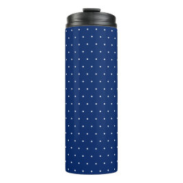 Garrafa Térmica Chic Black Thermal Tumbler with White Dot Pattern