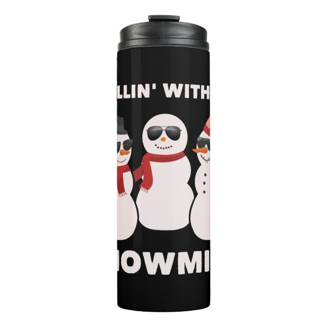 Garrafa Térmica Chilling' Com Meus Snowmies (Frente)