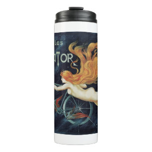 Garrafa Térmica Ciclos Gladiator, Arte Nova Vitoriana Vintage