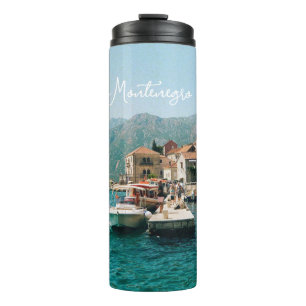 Garrafa Térmica Cidade costeira de Perast, Montenegro