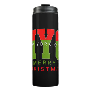 Garrafa Térmica Cidade de Nova York Nova York Feliz Natal Presente