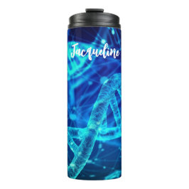 Garrafa Térmica Ciência das tranças de DNA azul