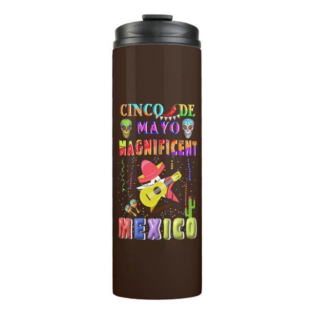 Garrafa Térmica Cinco de Mayo magnífico México (Frente)
