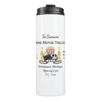 Garrafa Térmica Cinema Doméstico Pipoca Clapperboard