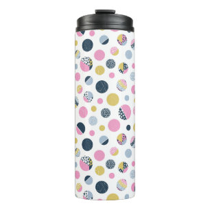 Garrafa Térmica Círculos Coloridos
