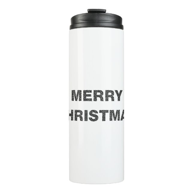 Garrafa Térmica Círculos de Natal Feliz 4 (Frente)
