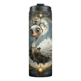 Garrafa Térmica Cisne Mecânico ao Luar – Guardião de Sonhos Curios