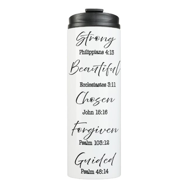 Garrafa Térmica Citações Religiosas Personalizadas (Frente)