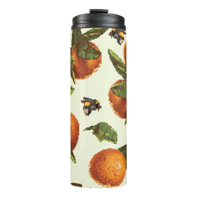 Garrafa Térmica Citrus & Bumblebee: Vintage sem carne (Frente)