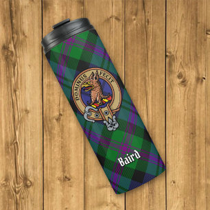 Garrafa Térmica Clan Baird Crest sobre Tartan