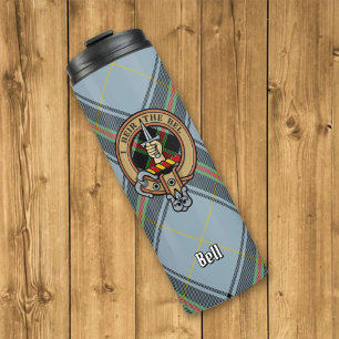 Garrafa Térmica Clan Bell Crest sobre Tartan