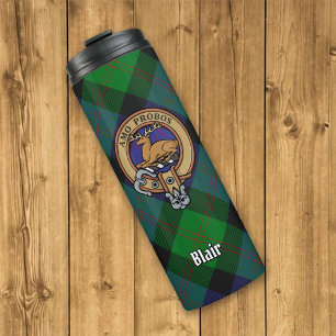 Garrafa Térmica Clan Blair Crest sobre Tartan