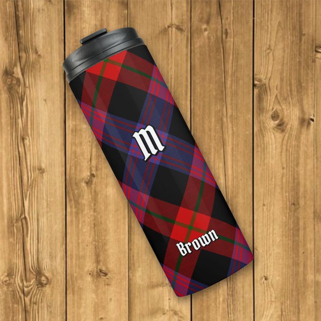 Garrafa Térmica Clan Brown Tartan (Criador carregado)