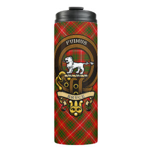 Garrafa Térmica Clan Bruce Crachá e Crest escoceses Casaco de ar