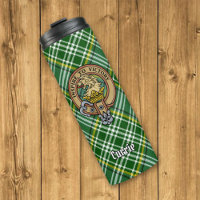 Clan Currie Lion Crest sobre Tartan