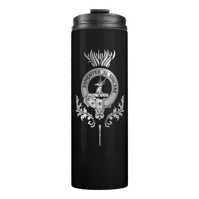 Garrafa Térmica Clan Davidson Crest & Tartan (Frente)