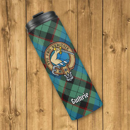 Garrafa Térmica Clan Guthrie Crest sobre Tartan