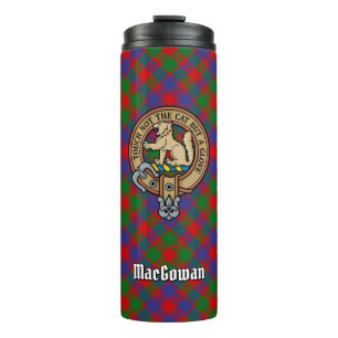 Garrafa Térmica Clan MacGowan Crest sobre Tartan