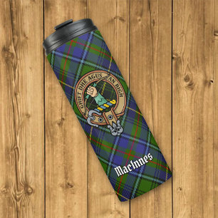 Garrafa Térmica Clan MacInnes Crest sobre Tartan
