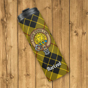 Garrafa Térmica Clan MacLeod de Lewis Crest sobre Tartan
